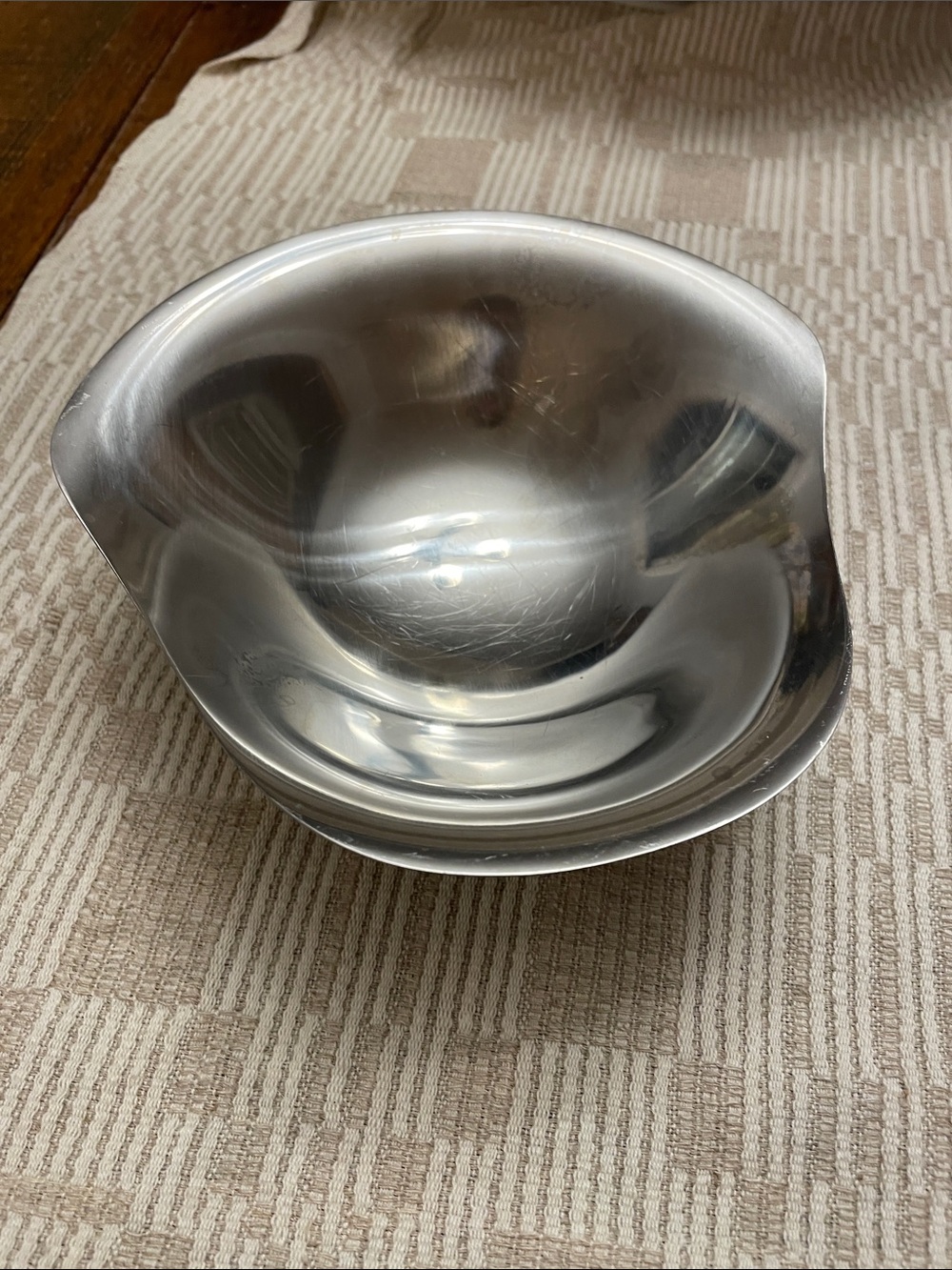 Polished Stainless Steel Serving Bowl - Modern Silver Serveware